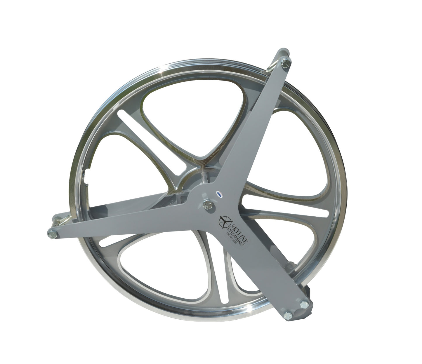 16 inch single pulley with cable guides