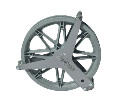 12 inch single pulley with cable guides
