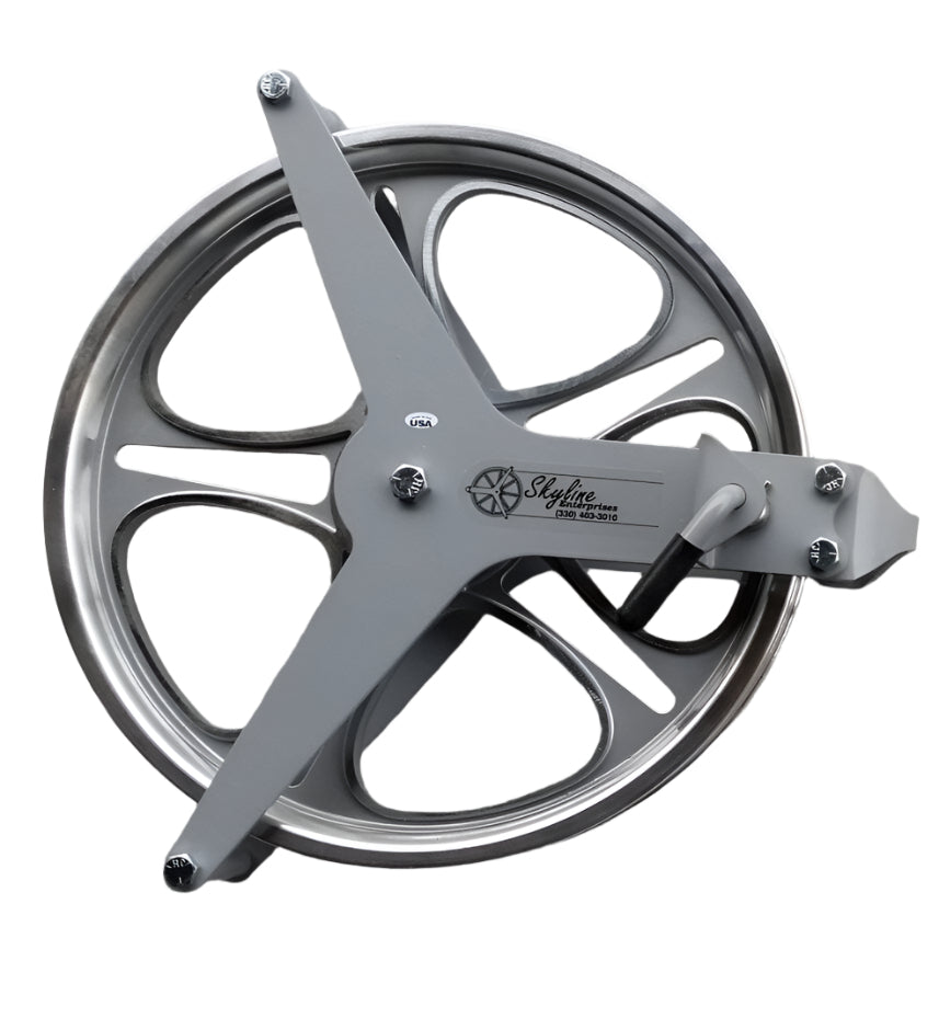 12 inch single pulley with lock