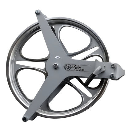 12 inch single pulley with lock