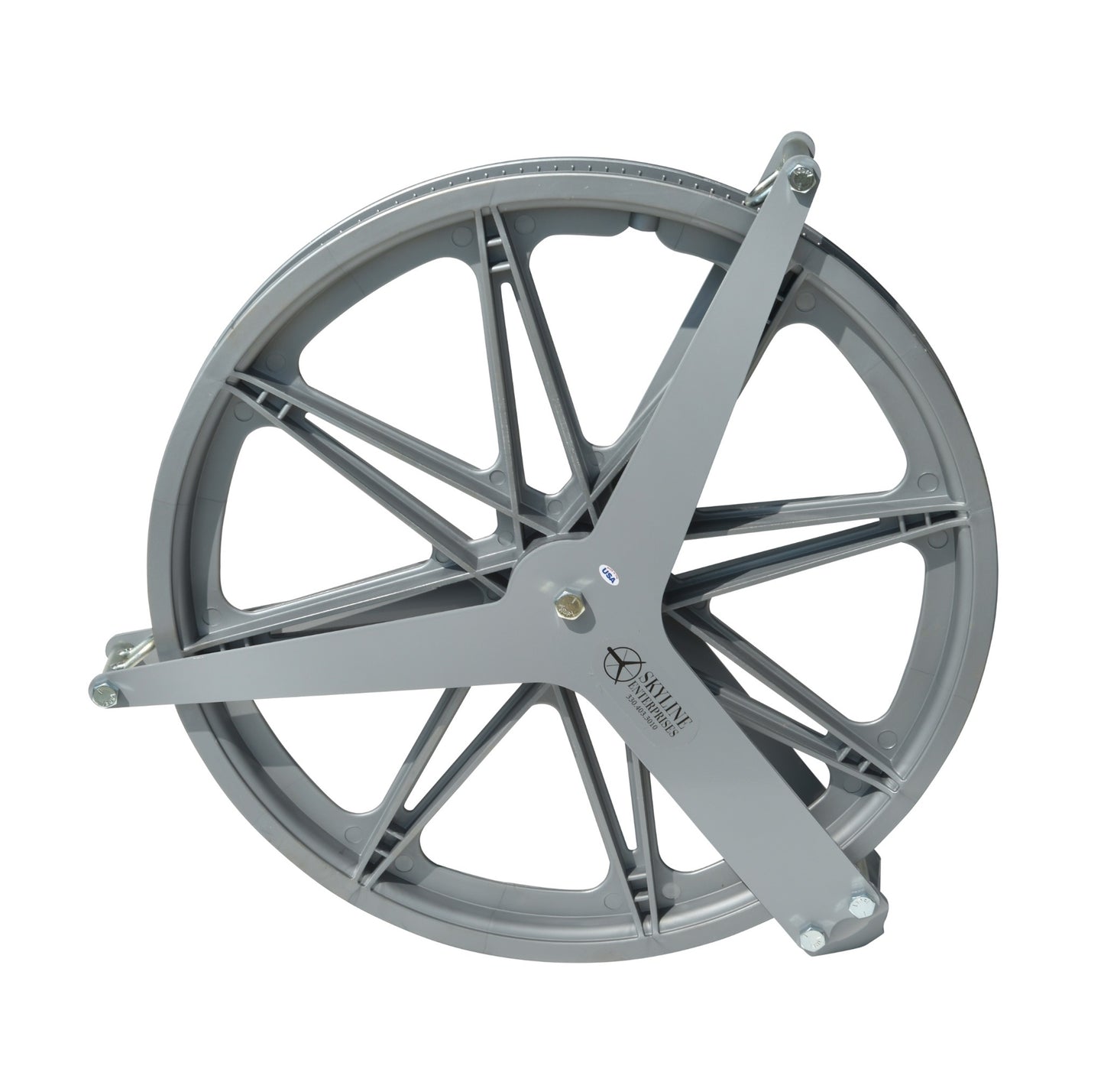16 inch single pulley with cable guides