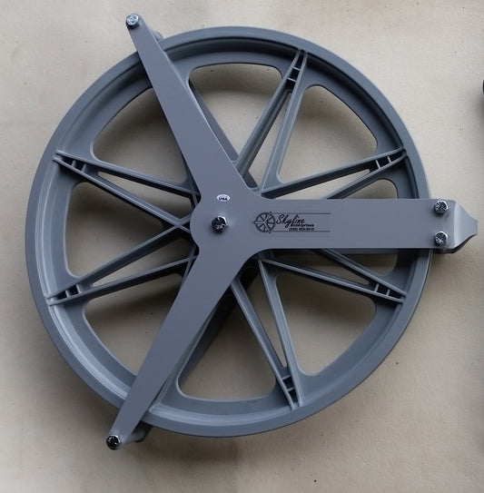 16 inch single pulley with cable guides