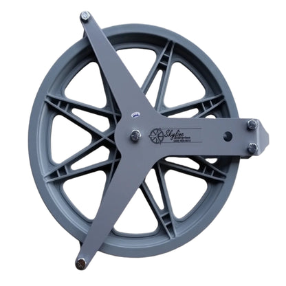 12 inch single pulley with cable guides