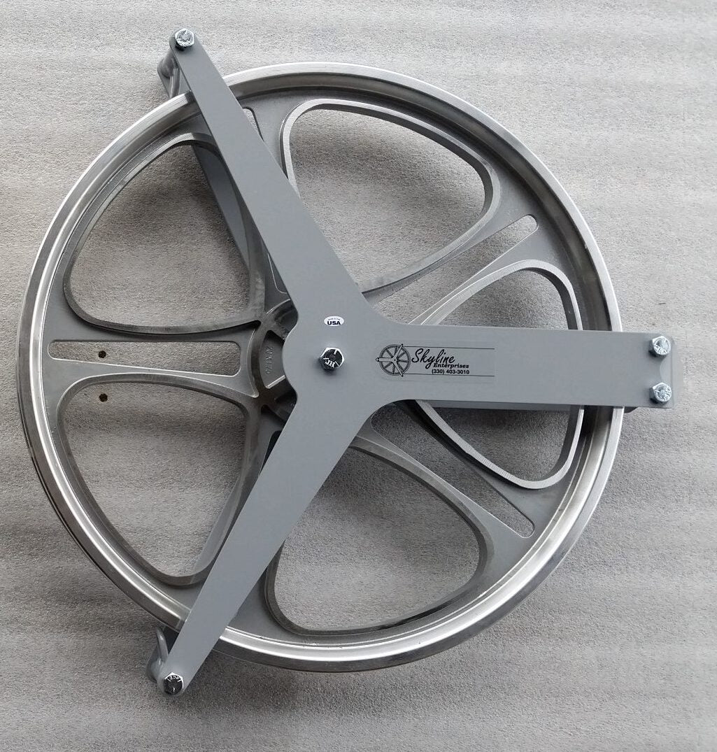 16 inch single pulley with cable guides