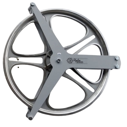 12 inch single pulley with cable guides